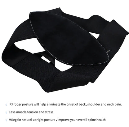 EMS Perfect Posture Belt Corrector Back Massage With Muscle Stimulator For Adult and Kids Improve Lumbar Support Posture