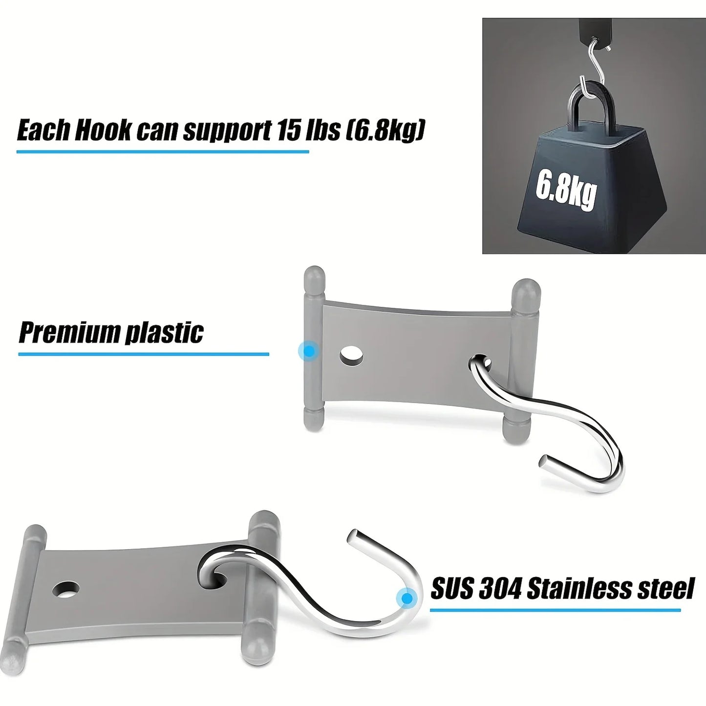 4/8Pcs S-Shaped Camping Awning Hooks Clips RV Tent Hangers Light Hangers For Caravan Camper Hooks Accessories Outdoor Supplies