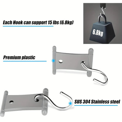 4/8Pcs S-Shaped Camping Awning Hooks Clips RV Tent Hangers Light Hangers For Caravan Camper Hooks Accessories Outdoor Supplies