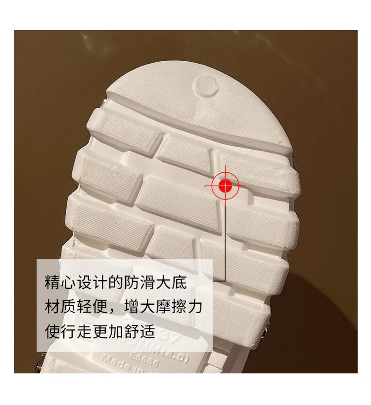 Woman flip flops Punk Design Shoes 2025 trend Casual Platform Sandals non-slip Outdoor slippers Unique features Flat Slides