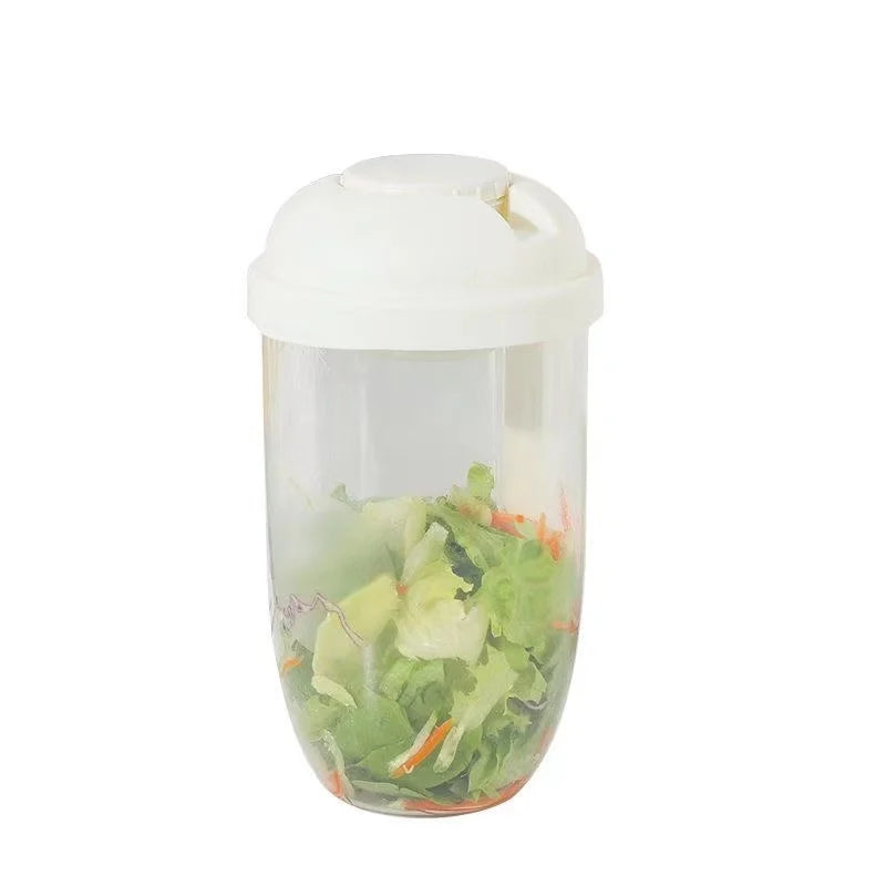 Portable Breakfast Cups Cereal Nut Yogurt Salad Cup Container Set with Fork Sauce Cup Bottle Food Storage Bento Box Lunch Box