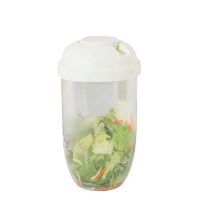 Portable Breakfast Cups Cereal Nut Yogurt Salad Cup Container Set with Fork Sauce Cup Bottle Food Storage Bento Box Lunch Box