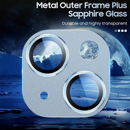 Blue Camera Lens Protection Cover For IPhone 16 15 Pro Max 16 Plus 13 12 Mini 14 13 Pro Max Tempered Glass Protector Accessories