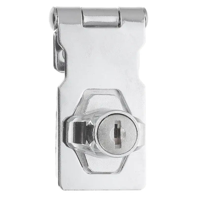 Cabinet Door Locks Stainless Steel Heavy Duty Hasp Locking Latch File Cupboard Drawer Showcase Cabinet Keyed Security
