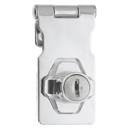 Cabinet Door Locks Stainless Steel Heavy Duty Hasp Locking Latch File Cupboard Drawer Showcase Cabinet Keyed Security