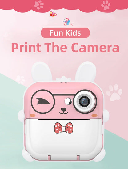 Children 1080P HD Digital Camera  Mini Thermal Printer Photography Instant Print Photo HD Digital Video Cameras Portable Toy