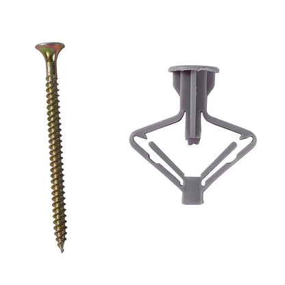 50/100Pcs Expansion Drywall Anchor Kit With Screws Self Drilling Wall Home Pierced Special For Nylon Plastic Gypsum Board 앙카