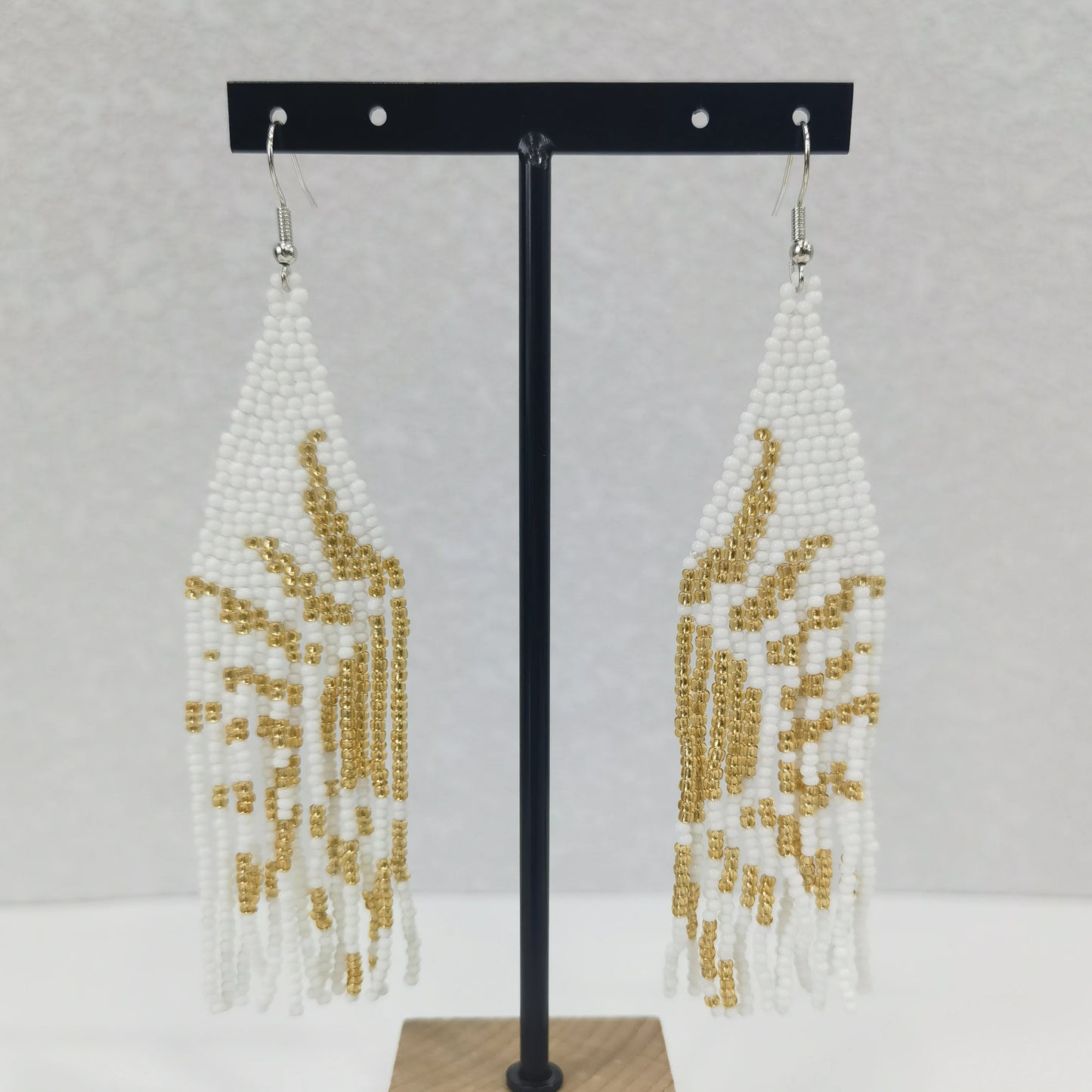 Colorful Pattern 1 Pair Of Bohemian Glass Bead Tassel Earrings Bohemian Earrings