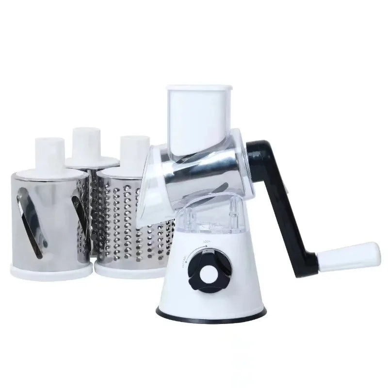 Vegetable Cutter Hand Cranked Slicing Portable Cheese Chopper Machine Vegetable Garlic Potato Shredder Tools Kitchen Accessories