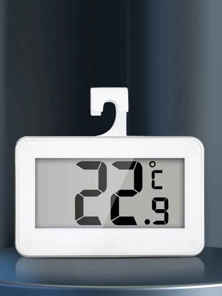 Mini Refrigerator Fridge Thermometer Max/Min Record Function Room Thermometer Refrigerator/Freezer Digital Thermometer for Home