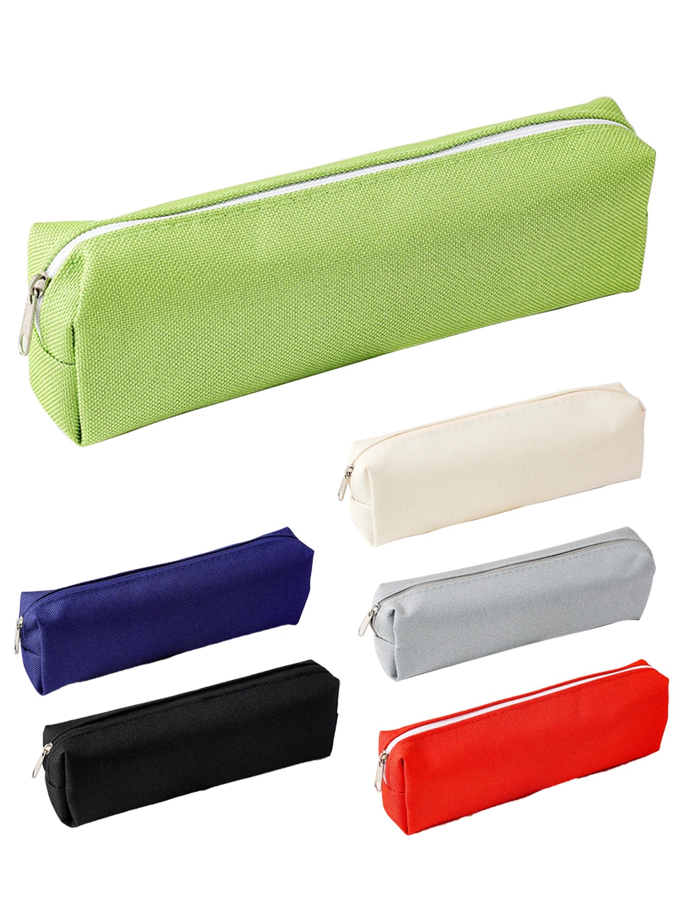 Simple Pencil Case School Supplies Pencil Cases Estuche Escolar Solid Color School Stationery Kalemlik Trousse Pencil Pouch zwq