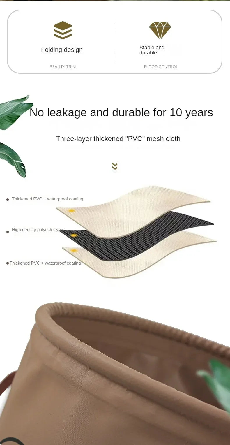 5L/10L/20L Car Folding Bucket Waterproof Foldable Sink Portable Travel Foldable Basin Camping Hiking Fishing Storage Bucket