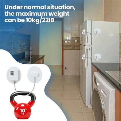 A36T-6 Pcs Cabinet Locks With Combination Fridge Lock Combo Child Safety Combination Lock With 6 Screwdrivers (White) Easy Insta