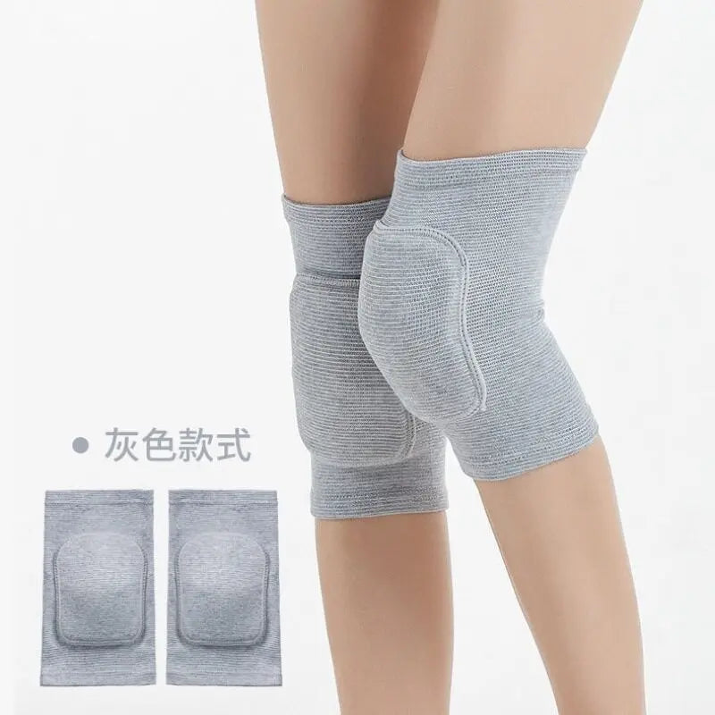 1Pair Knee Pads Fitness Dance Training Knee Protector Elastic Thickened Sponge Women Knee Brace Support For Arthritis Relief