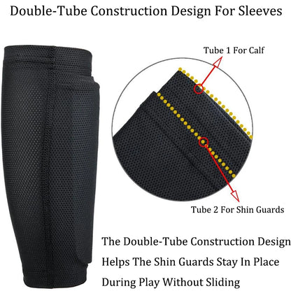 4pcs/set Sports Soccer Shin Guard Pad For Kids Football Shin Pads Support Calf Sleeve Shinguard For Adult Teens Children