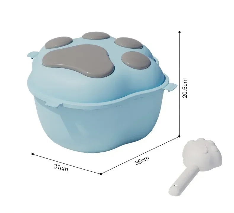 Large Dog Food Storage Bucket Pet Food Storage Bucket Food Seal Moisture-proof Cat Dry Food Bucket Storage Box Pet Dog Feeders