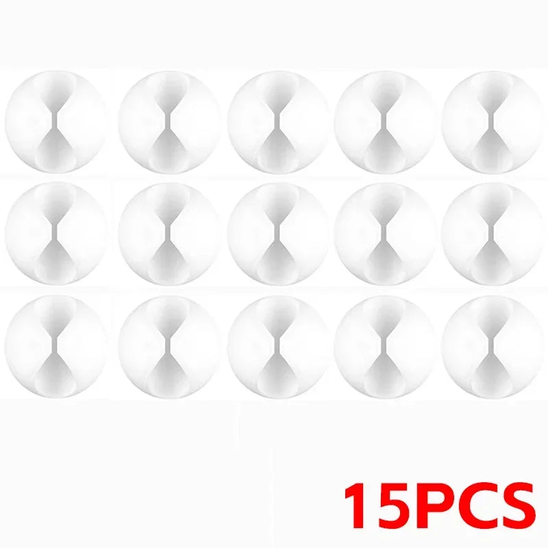 100-1PCS Desktop Wall Cable Clips Wire Management Self-Adhesive Cord Organizers Holder Clamp for USB Network Headphone Cables