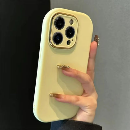 Cute Soft Silicone Candy Color Phone Case For iPhone 11 12 13 14 15 16 Pro Max Plus Shockproof Bumper Back Cases Cover