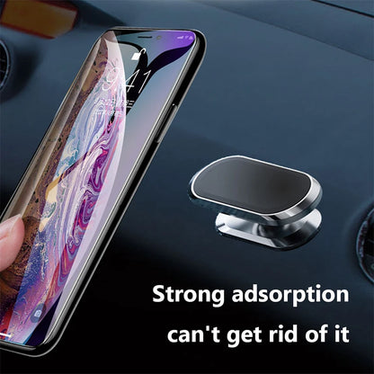 Magnetic Car Phone Holder 360 Rotatable Mini Strip Shape Stand For Huawei Metal Strong Magnet GPS Car Mount for iPhone 14