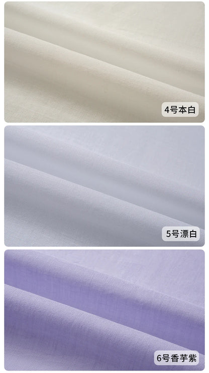 Cotton Summer Solid Color Clothing Lining Cloth White Cotton Dress Mesh Cotton Clothes Lining Fabric
