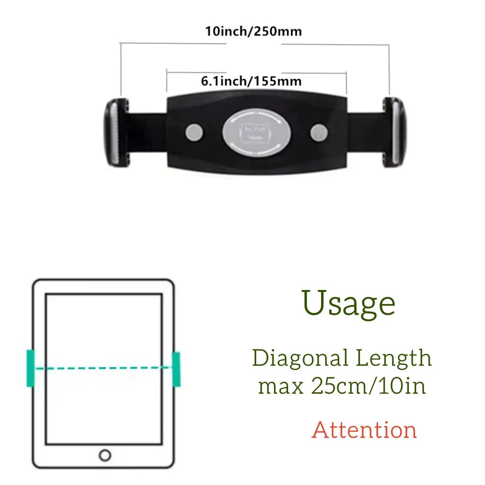 Tablet Mount Universal 7.0 To 11 inch Tablet Bracket ,9.0 To 14.5 inch Tablet Mount，Mobile Phone Clamp Mount
