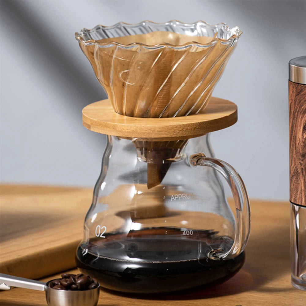 600ml Glass Coffee Carafe, Coffee Pot Clear Standard Coffee Server for Pour Over Coffee Maker