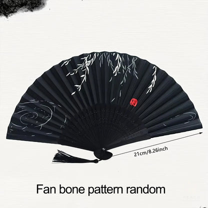 1pc-Elegant wooden folding hand fan favored by fans, favored by wedding parties and performances