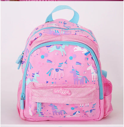 Australian Smiggle Backpack Pink And White Unicorn Student Stationery Backpack Lunch Bag Water Cup Student Gift