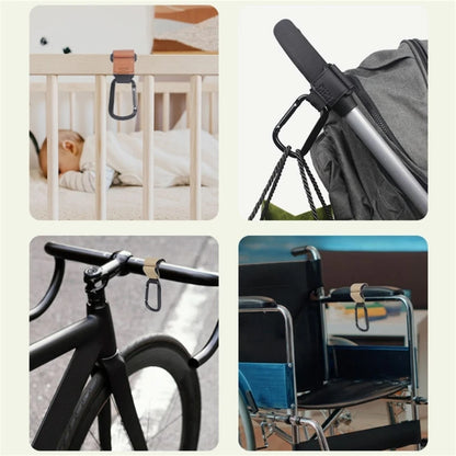 Stroller Hooks Pushchair Hook Upgrade Carabiner Pram Hook for Hanging Bag Purse Universal Stroller Accessories