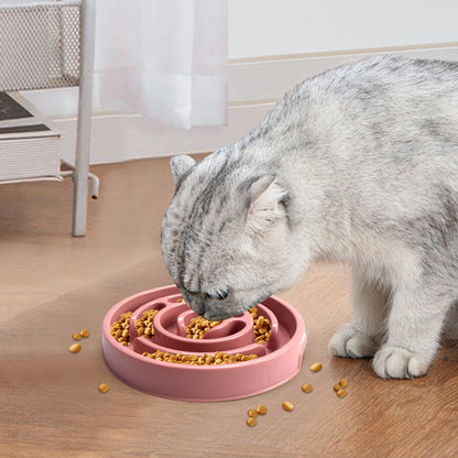 Pet Slow Feeder Dog Bowls Puzzle Dog Bowl with Anti-Slip Slow Feeder & Non-Slip Design Suitable for All Breed Dogs and Cat