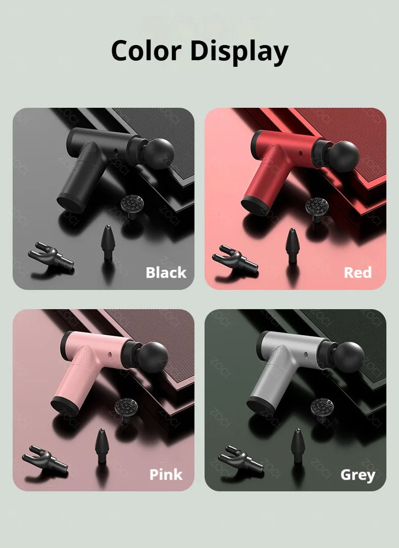 Portable Mini Fascia Gun Handheld Massage Gun Vibration Muscle Massager Deep Tissue Massager for Body Back Neck Leg Foot