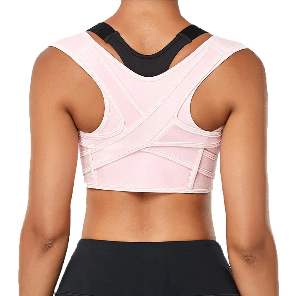 Posture Corrector Adjustable Upper Back Brace Breathable Back Support Straightener for Neck Shoulder Clavicle Lumbar Pain Relief