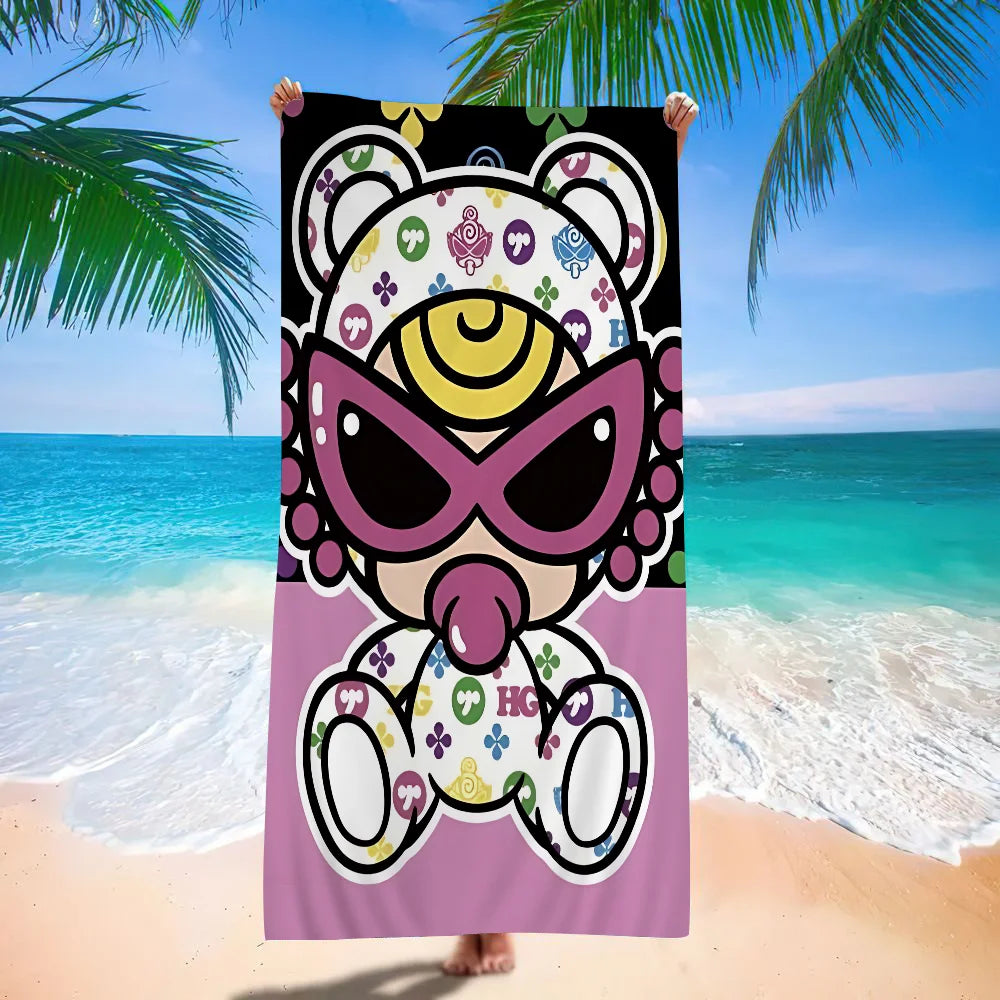 Japan Fashion H-Hysteric M-Mini Cartoon Beach Towel Cute Kawaii Room Decor Bath Girls Children Hand Towels For Bathroom Shower