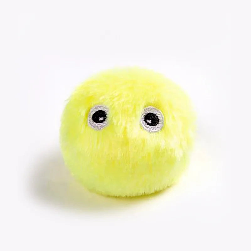 Cat Toys Balls Sound Frogs Birds Chirping Crickets EVA Balls Rolling Cat Plush Soft Self-Heeling Teaser Toys Pet Accessories