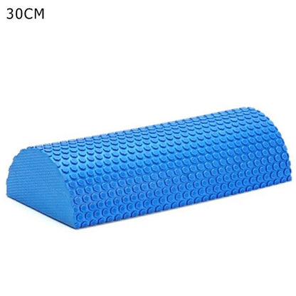 Half Round 30cm EVA Massage Foam Roller Yoga Pilates Fitness Balance Yoga Blocks With Massage Floating Point Yoga Pilates Roller