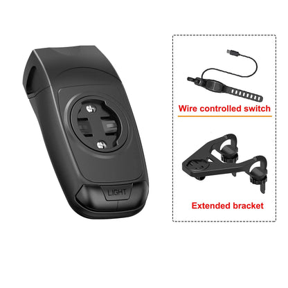 Bicycle lights & horns & Garmin computer stand 3in1, stacked BIKE computer base computer stand cycling code watch base headlighg