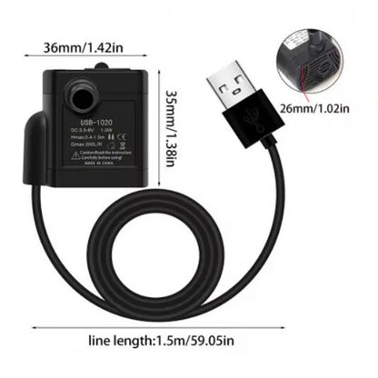 Water Pump Pet Cat Water Fountain Anti-dry Burning Motor Replacement for Cat Flowers Drinking Bowl Water Dispenser Pet Products