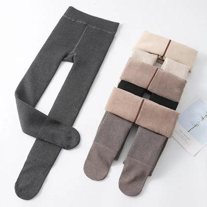 Winter Infant Girls Plus Velvet Pantyhose Children's Leggings Thickening Kids Babys Skinny Pants Snow Keep Warm