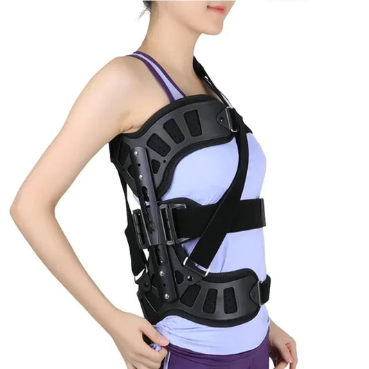 Fixed Spinal Brace Aluminium Alloy Breathable Fixed Spinal Straightener Brace for Children Adults Scoliosis Correcting Brace