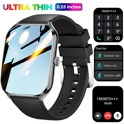 2025 A new smart watch, 1.96-inch sports watch, IP67 waterproof, 110+ sports mode, fitness activity tracker, ultra-thin watch.