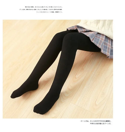 Winter Infant Girls Plus Velvet Pantyhose Children's Leggings Thickening Kids Babys Skinny Pants Snow Keep Warm