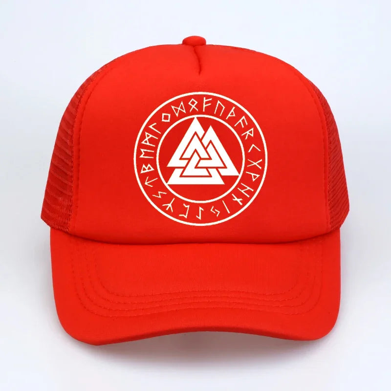 pagan amulet Men cap Scandinavian Viking jewelry Odin 's Symbol of Norse Viking Warrior Slavic Norway Valknut Baseball Caps