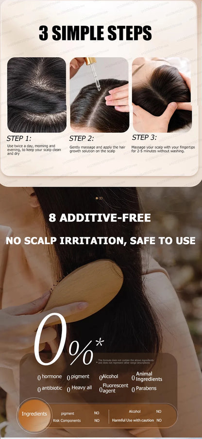 2025 Hair growth oil, repair baldness, hairline, rapid hair growth hair growth oil for men