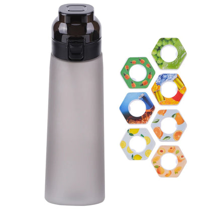 650ML Scent Flavored Water Bottle Leak-Proof with 7 Flavor Pods Air Water Up Bottle Portable for Travel Climbing Hiking