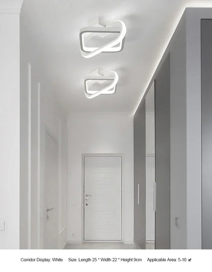 LED Strip Aisle Ceiling Lights Modern Minimalist Living Room Lamps For Balcony Entrance Staircase Home lighting Led 3 color