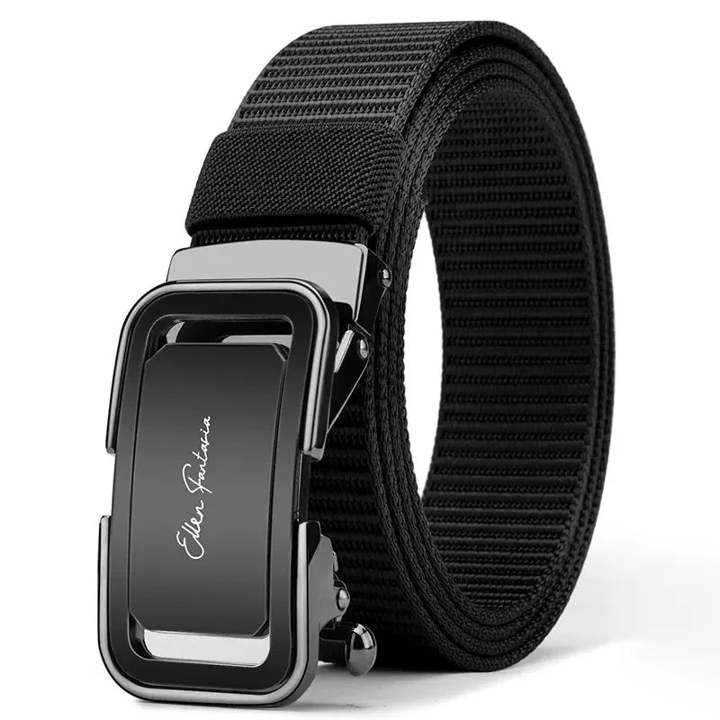 Men's Belt Jeans Belt for Men Tactical Belt Nylon Belt Metal Buckle Automatic Belt Casual Style