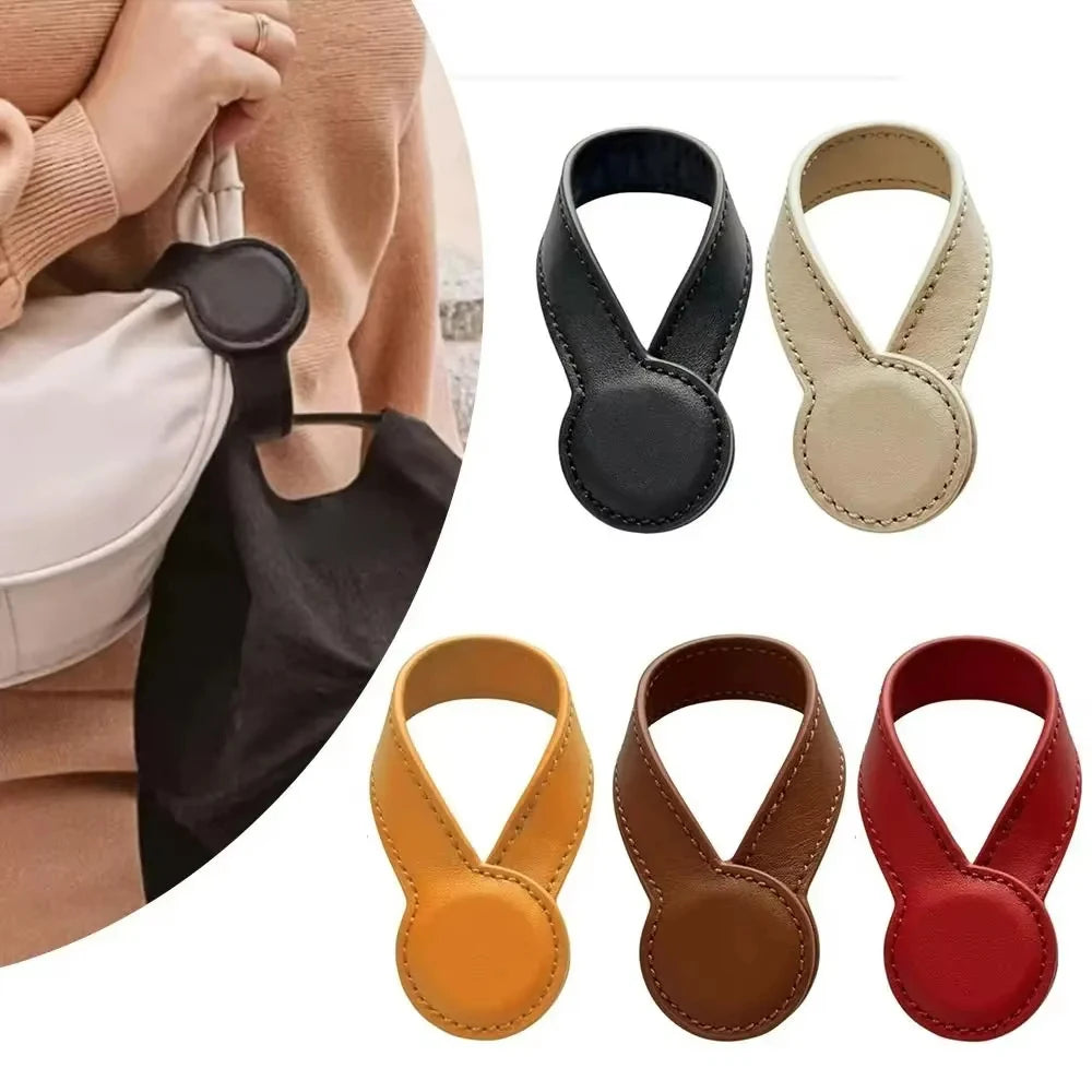Magnetic Hat Clip Travel Bag Accessories Metal Buckle On Bag Hat Holder For Handbag Backpack Luggage PU Leather Hat Keeper Clip