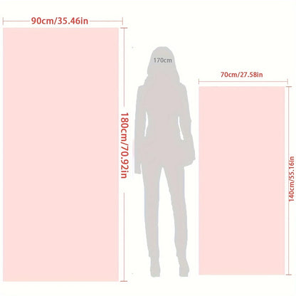 Blue White Striped Beach Towel - Quick-Dry Absorbent Polyester for Beach & Pool, Soft & Lightweight