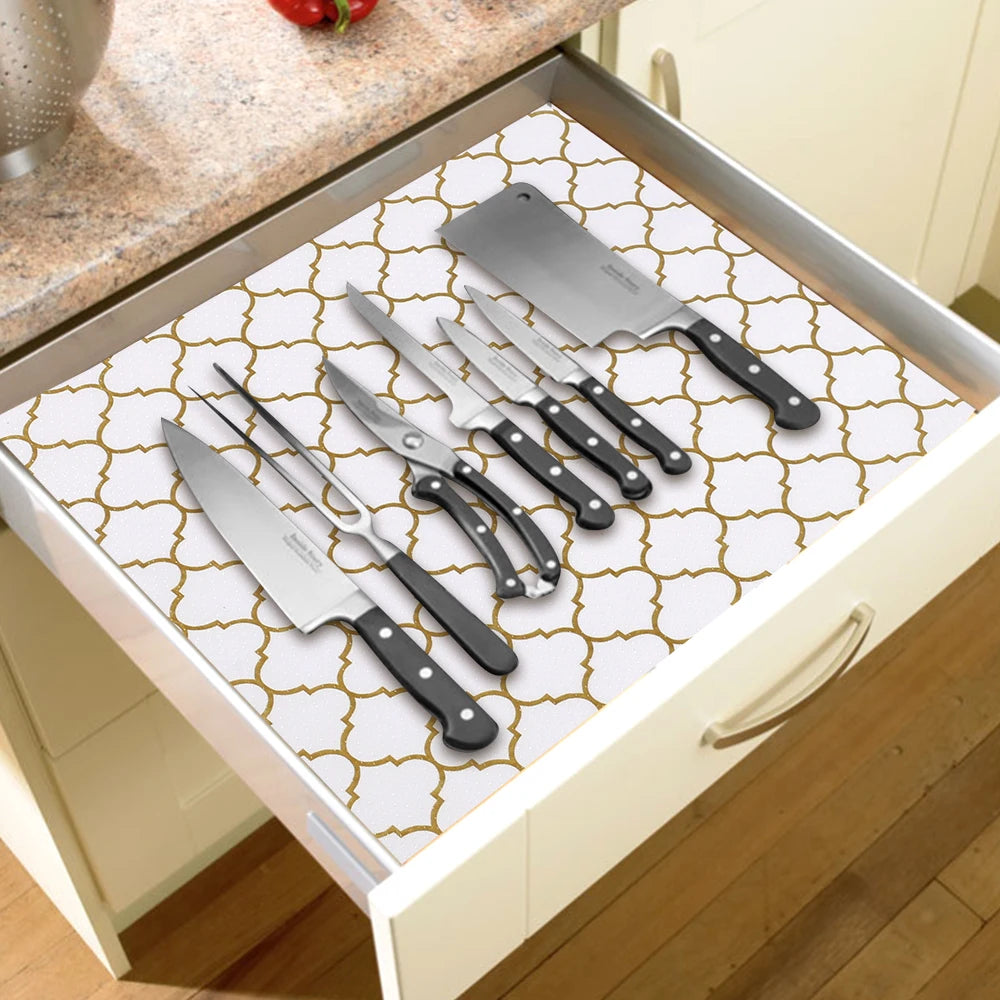 1roll EVA Shelf Liner Drawer Liner for Kitchen Cabinet Non-Adhesive,Anti Slip Cabinet Liners,Durable Waterproof Cupboard Liner