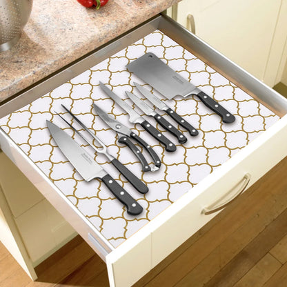 1roll EVA Shelf Liner Drawer Liner for Kitchen Cabinet Non-Adhesive,Anti Slip Cabinet Liners,Durable Waterproof Cupboard Liner